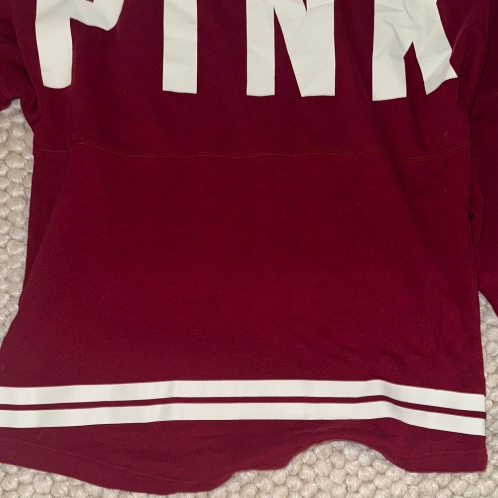 Victoria's Secret PINK Red and Black Trim Top - Picture 4 of 4